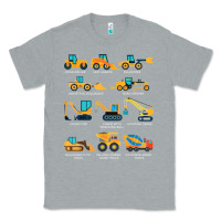 Heather Grey construction excavator vehicle boys builder heavy equipment t shirt Classic Tee - linhVisuals