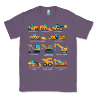 Construction Excavator Vehicle Boys Builder Heavy Equipment T Shirt Classic Tee | Teevron