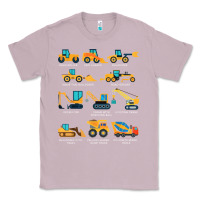 Lilac construction excavator vehicle boys builder heavy equipment t shirt Classic Tee - linhVisuals