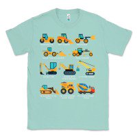 Seafoam construction excavator vehicle boys builder heavy equipment t shirt Classic Tee - linhVisuals