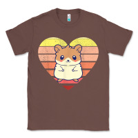 Chestnut cute hamster design retro heart shape vintage t shirt Classic Tee - linhVisuals
