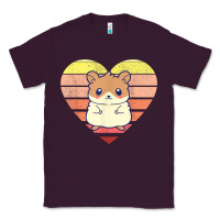 Plum cute hamster design retro heart shape vintage t shirt Classic Tee - linhVisuals