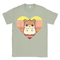 Matcha cute hamster design retro heart shape vintage t shirt Classic Tee - linhVisuals
