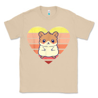 Mushroom cute hamster design retro heart shape vintage t shirt Classic Tee - linhVisuals