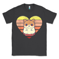 Smoke cute hamster design retro heart shape vintage t shirt Classic Tee - linhVisuals