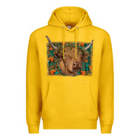 Lemon highland cow fall Premium Hoodie - RanaPortraitStore