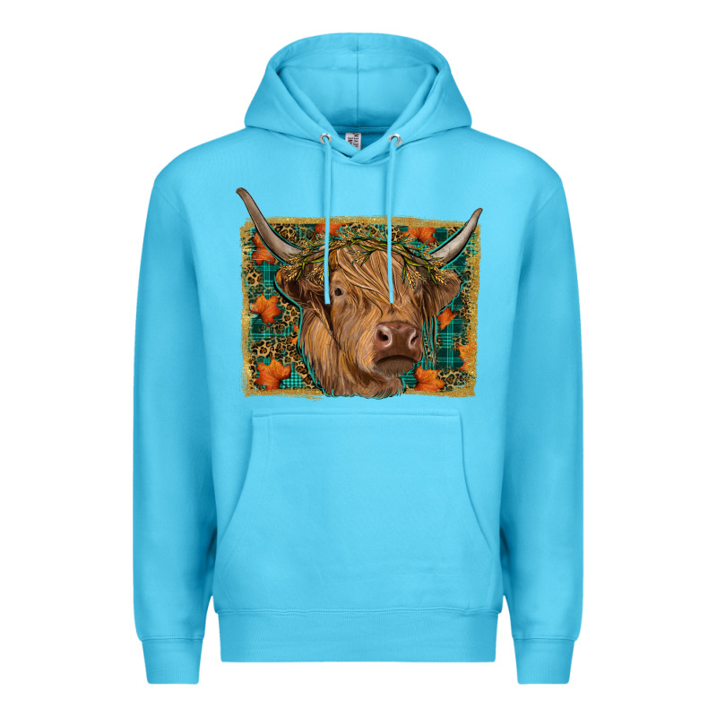 Highland Cow Fall Premium Hoodie by RanaPortraitStore | Teevron