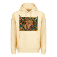 Pina Colada highland cow fall Premium Hoodie - RanaPortraitStore
