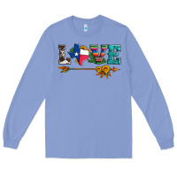 Love Texas Serape Cowhide Cactus And Sunflowers Long Sleeve Tee | Teevron