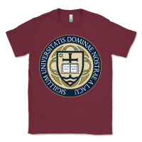 Burgundy university dame Classic Tee - linhVisuals