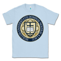 Dusty Blue university dame Classic Tee - linhVisuals