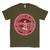 Army Green university oklahoma Classic Tee - linhVisuals