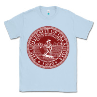 Dusty Blue university oklahoma Classic Tee - linhVisuals
