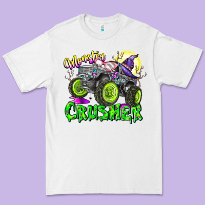 Monster Crusher Premium Tee Designed By Cowhidedigitalart