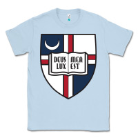 Dusty Blue university catholic Classic Tee - linhVisuals