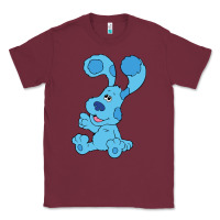 Burgundy blues clues on red sofa Classic Tee - linhVisuals