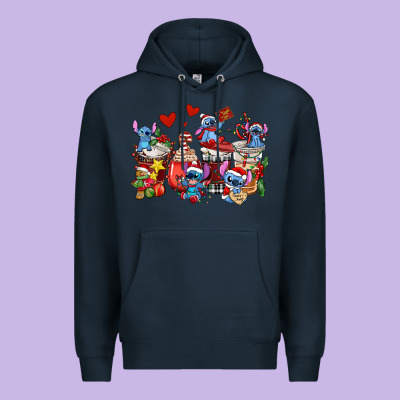 Christmas Stitch Coffee Cups Premium Hoodie Designed By Adodesignshop
