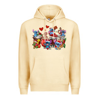 Pina Colada christmas stitch coffee cups Premium Hoodie - AdoDesignShop