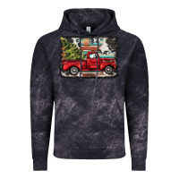 Cloud Black christmas truck Vintage Hoodie - BarkalooDesign