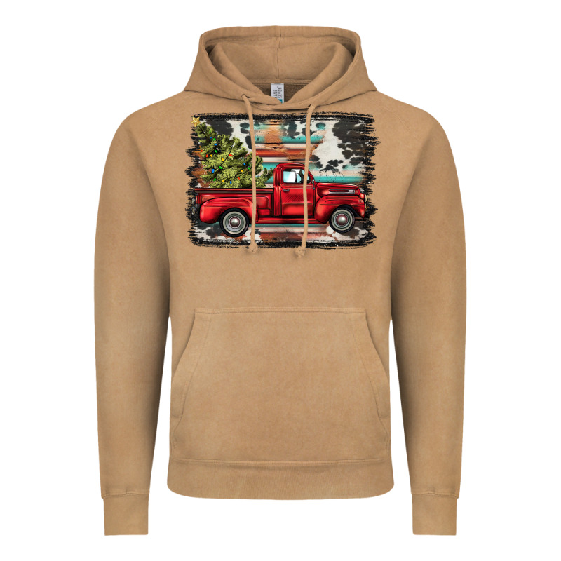 Christmas Truck Vintage Hoodie by BarkalooDesign | Teevron