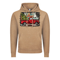 Vintage Coffee christmas truck Vintage Hoodie - BarkalooDesign