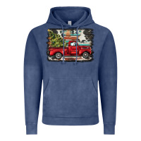 Vintage Denim christmas truck Vintage Hoodie - BarkalooDesign