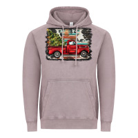 Vintage Zinc christmas truck Vintage Hoodie - BarkalooDesign