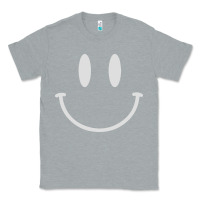 Heather Grey smily Classic Tee - linhVisuals