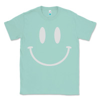 Seafoam smily Classic Tee - linhVisuals