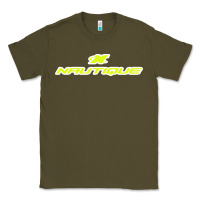 Army Green Nautique Boats Classic Tee - linhVisuals