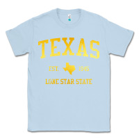 Dusty Blue texas Classic Tee - linhVisuals