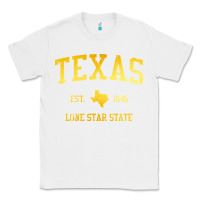 White texas Classic Tee - linhVisuals