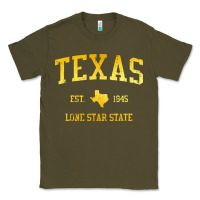 Army Green texas Classic Tee - linhVisuals