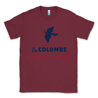 Burgundy La Colombe Classic Tee - linhVisuals