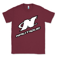 Burgundy Nautique Boats Classic Tee - linhVisuals