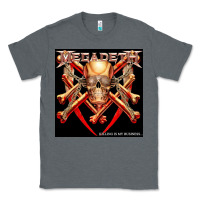 Charcoal Heather Megadeath Chains Classic Tee - linhVisuals