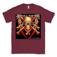 Burgundy Megadeath Chains Classic Tee - linhVisuals
