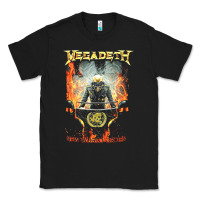 Black Megadeath World Order Classic Tee - linhVisuals
