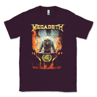 Plum Megadeath World Order Classic Tee - linhVisuals