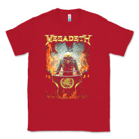 Red Megadeath World Order Classic Tee - linhVisuals