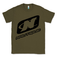 Army Green Nautique Boats Classic Tee - linhVisuals