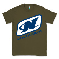 Army Green Nautique Boats Classic Tee - linhVisuals