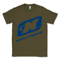 Army Green Nautique Boats Classic Tee - linhVisuals