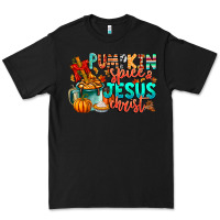 Black Pumpkin pie Jesus Christ Premium Tee - CowhideDigitalArt