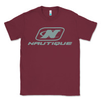 Burgundy Nautique Boats Classic Tee - linhVisuals