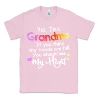 Bubblegum Pink grandma t  shirt yes i'm grandma if you think my hands are full t  shi Classic Tee - linhVisuals