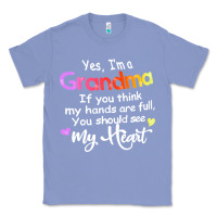 Colony Blue grandma t  shirt yes i'm grandma if you think my hands are full t  shi Classic Tee - linhVisuals