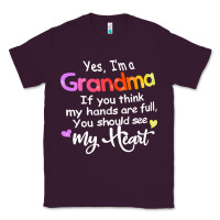 Plum grandma t  shirt yes i'm grandma if you think my hands are full t  shi Classic Tee - linhVisuals