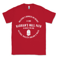 Red hadrians wall path england wales hikes tank top Classic Tee - linhVisuals