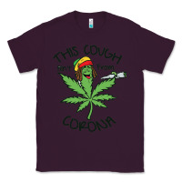 Plum Funny Weed Leaf Classic Tee - linhVisuals